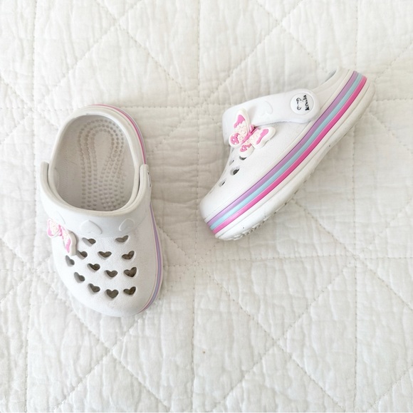 Koala Kids Other - KOALA KIDS Baby Girl Sandals White Pink Butterflies Cutout Hearts 4